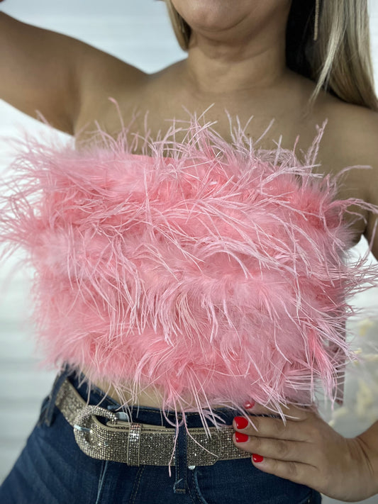 Feathers Tube Top