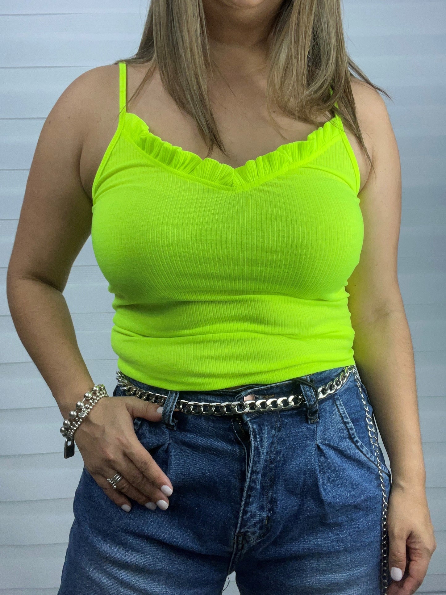 Neon Lime Basic Top