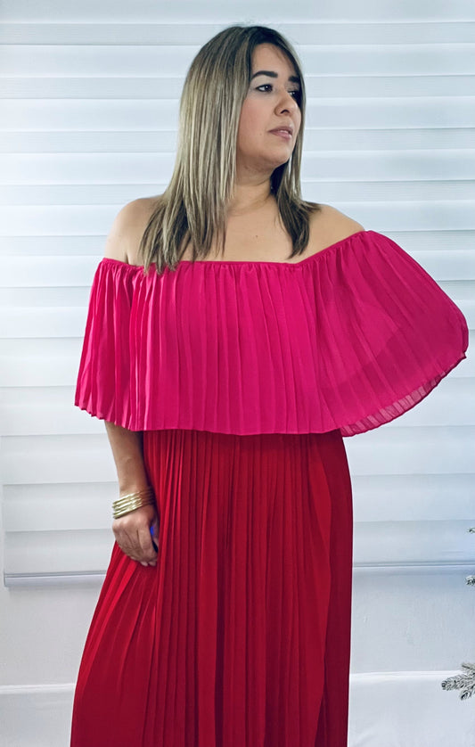 Off Shoulder Maxi Dress